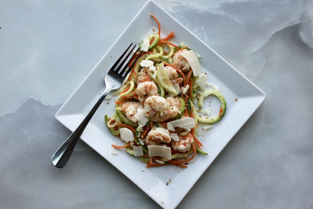 Recipe: Buttery Lemon Shrimp Zoodles