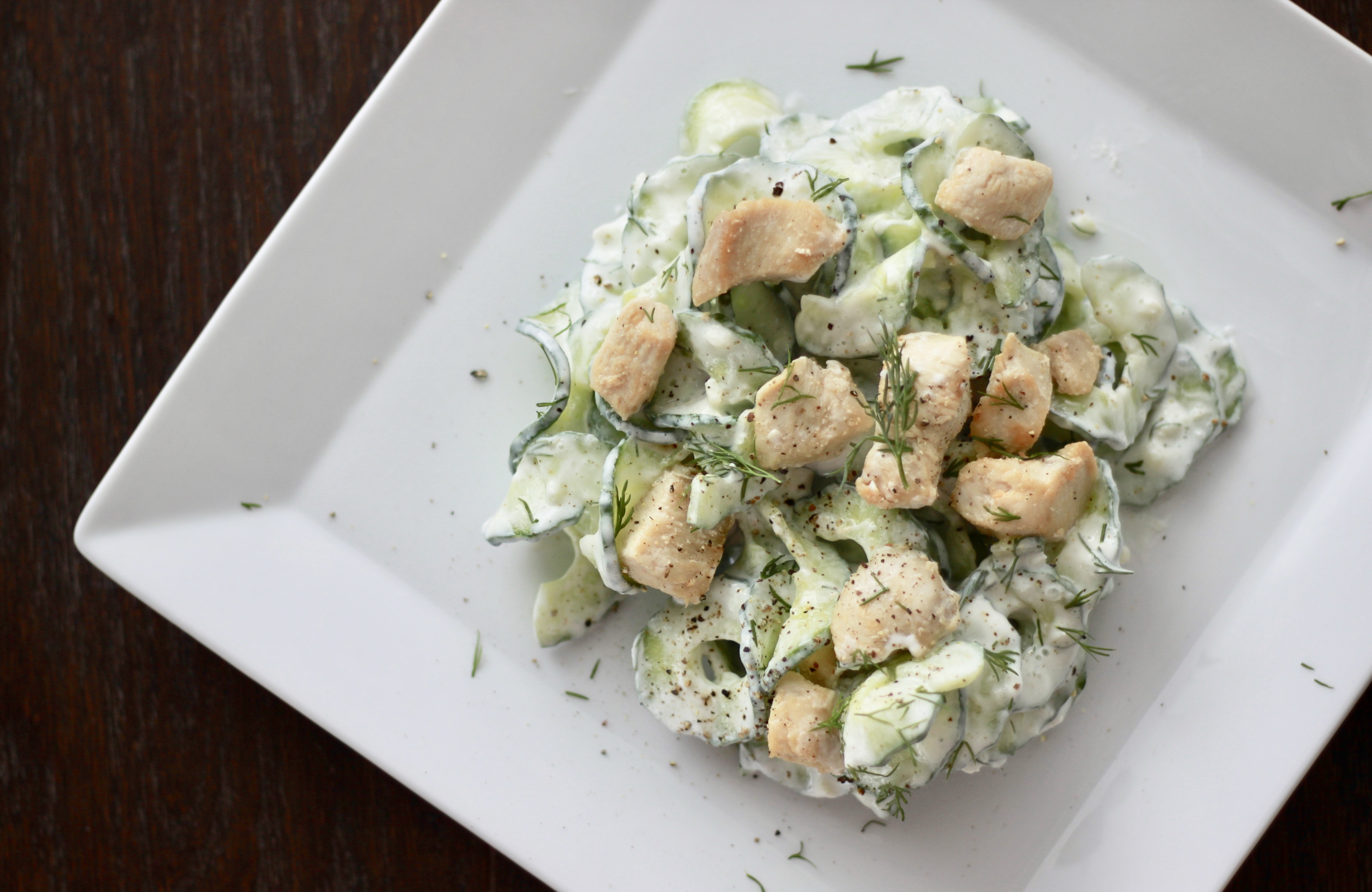 Recipe Refreshing Ribboned Cucumber Salad With Tzatziki Chicken Summerfield Custom Wellness