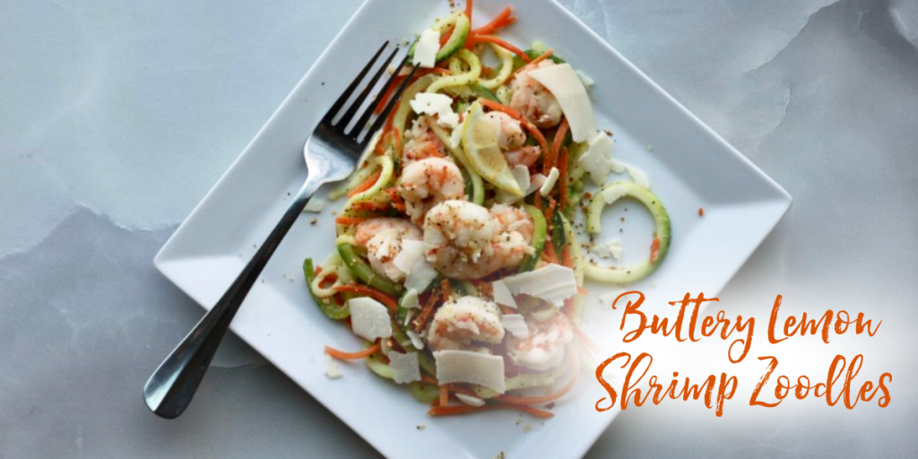 Recipe: Buttery Lemon Shrimp Zoodles