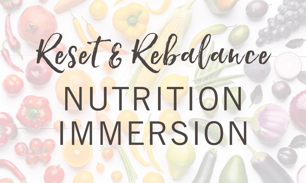 NUTRITION IMMERSION